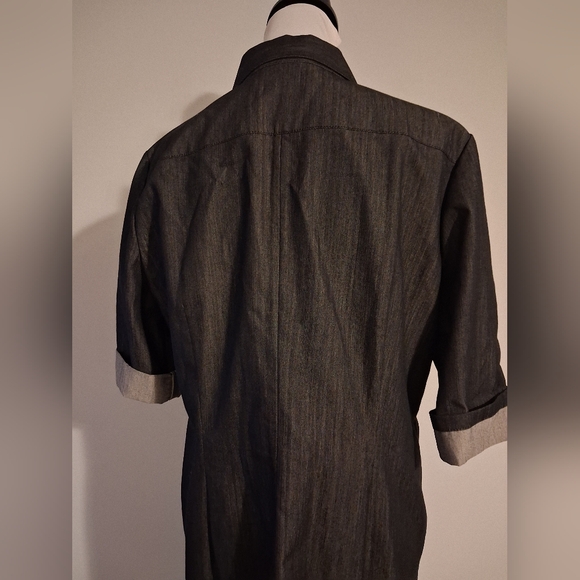 Lafayette 148 Darkwash Denim Midi Dress - Picture 4 of 14